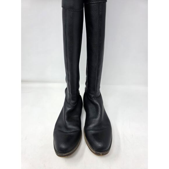 Franco Sarto Women's Christine Black Knee High Boots Size 8 M Wide Calf Leather - Picture 7 of 12